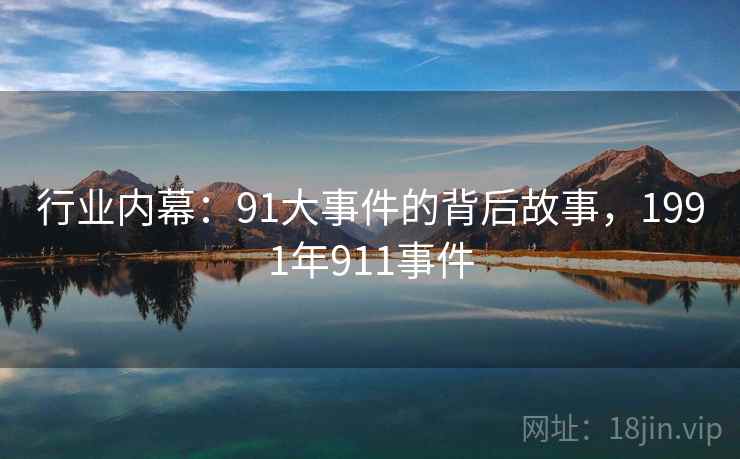 行业内幕：91大事件的背后故事，1991年911事件