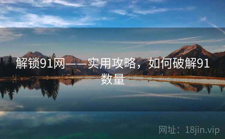 解锁91网——实用攻略，如何破解91数量