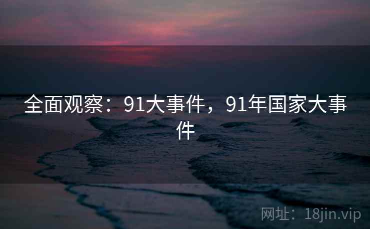 全面观察：91大事件，91年国家大事件