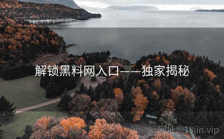 解锁黑料网入口——独家揭秘
