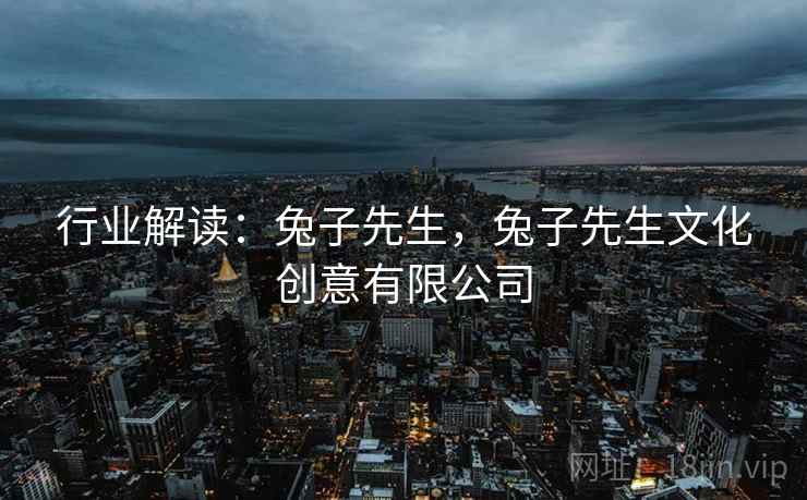行业解读：兔子先生，兔子先生文化创意有限公司