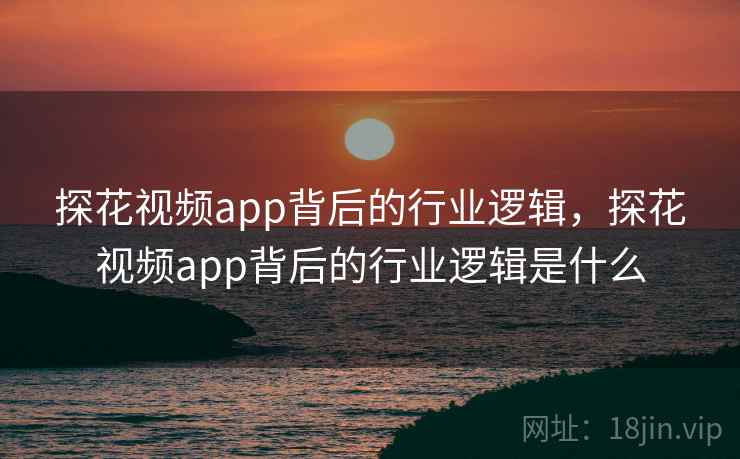 探花视频app背后的行业逻辑，探花视频app背后的行业逻辑是什么