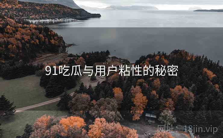 91吃瓜与用户粘性的秘密