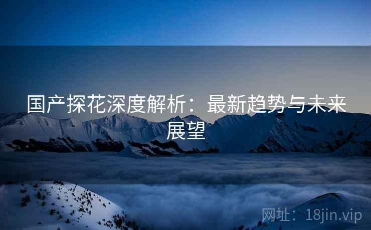 国产探花深度解析：最新趋势与未来展望
