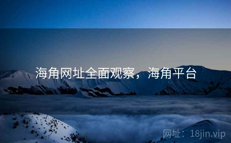 海角网址全面观察，海角平台