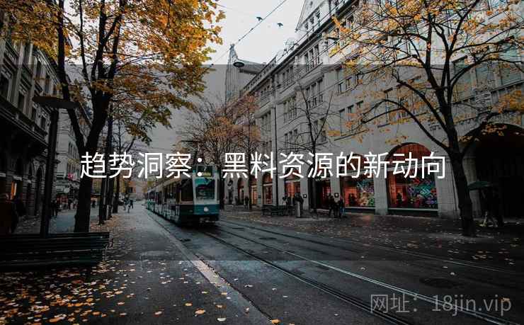 趋势洞察：黑料资源的新动向