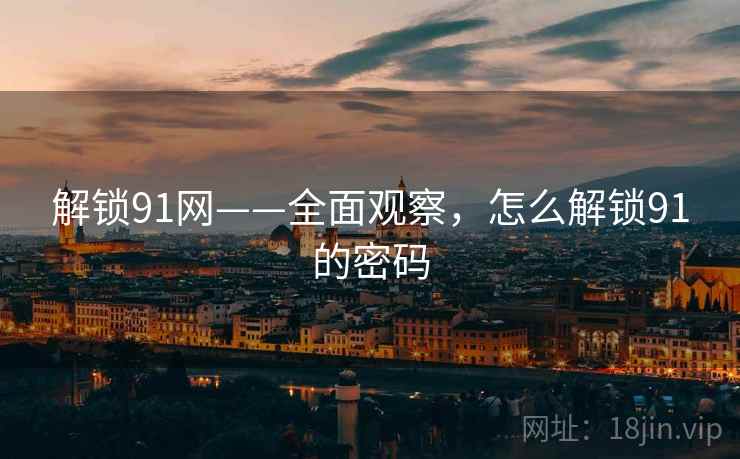 解锁91网——全面观察，怎么解锁91的密码