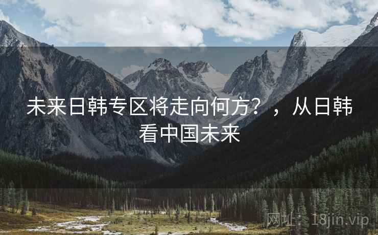未来日韩专区将走向何方？，从日韩看中国未来